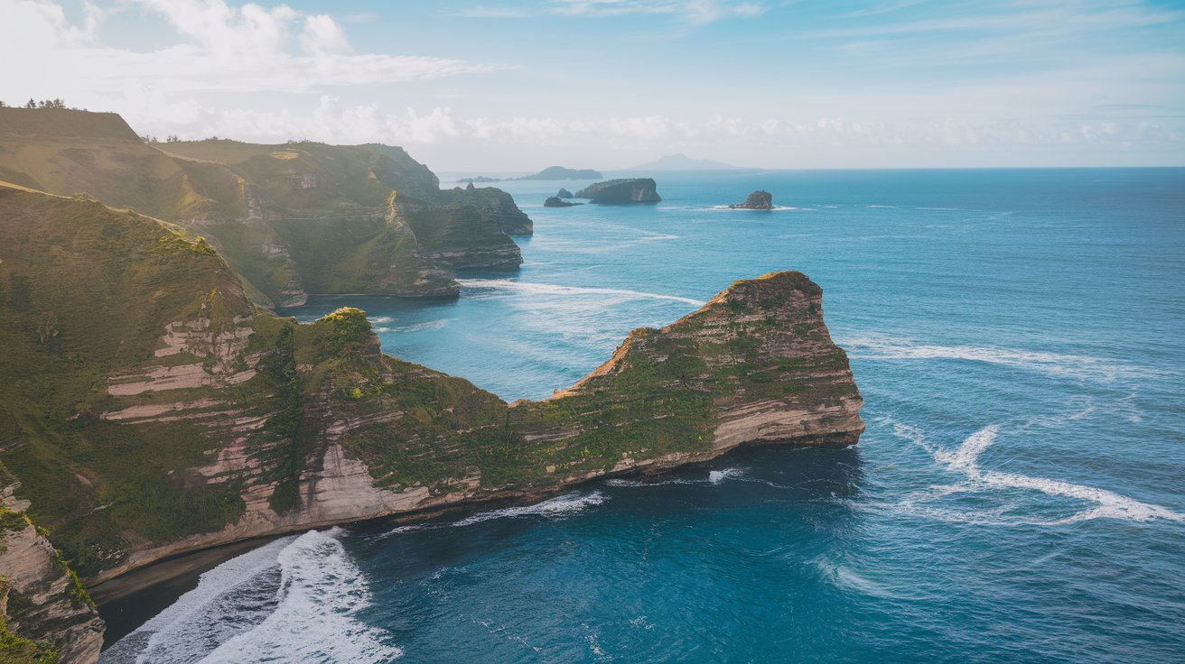 bali sunset cruise - saren cliffs