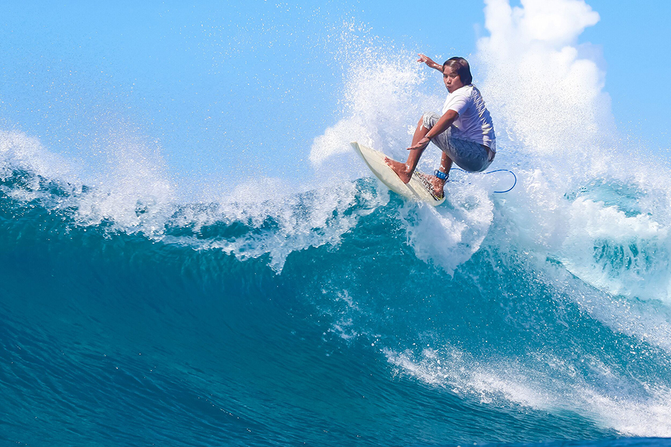 Surfing in Serangan Bali