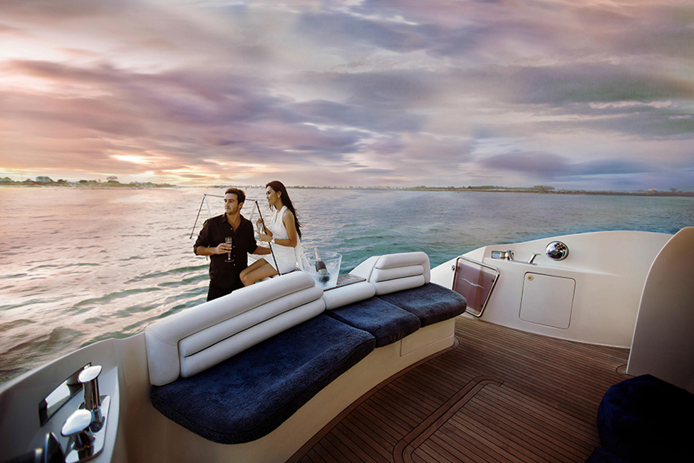 Image description: People on deck of boat